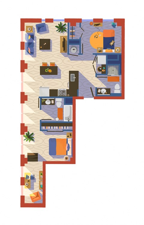Floor-Plan-6A at The Lady, Columbia, 29201
